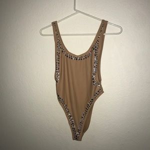 Forever 21 Open Back One Piece Swimsuit